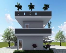 Thi công nhà phố 2 tầng