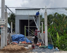Thi công nhà phố 1 tầng