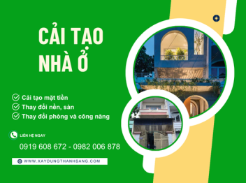CẢI TẠO, SỬA CHỮA VÀ TRANG TRÍ NHÀ Ở