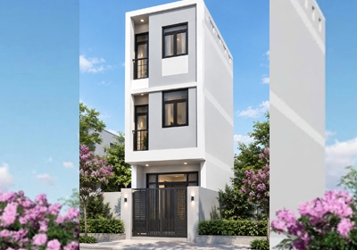 Công trình nhà phố 3 tầng Chị Trang