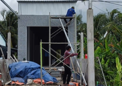 Thi công nhà phố 1 tầng