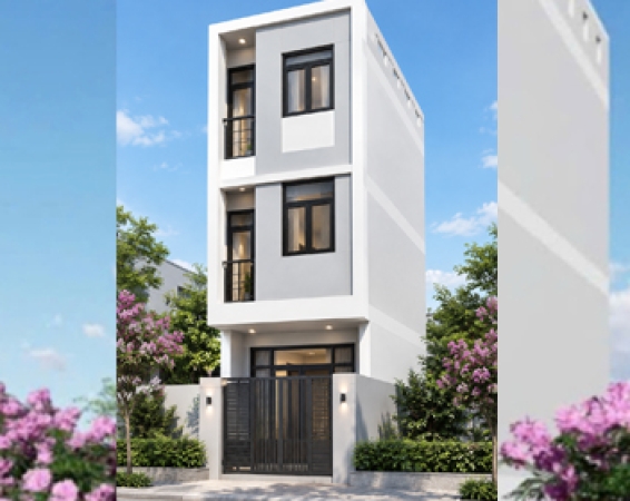 Công trình nhà phố 3 tầng Chị Trang